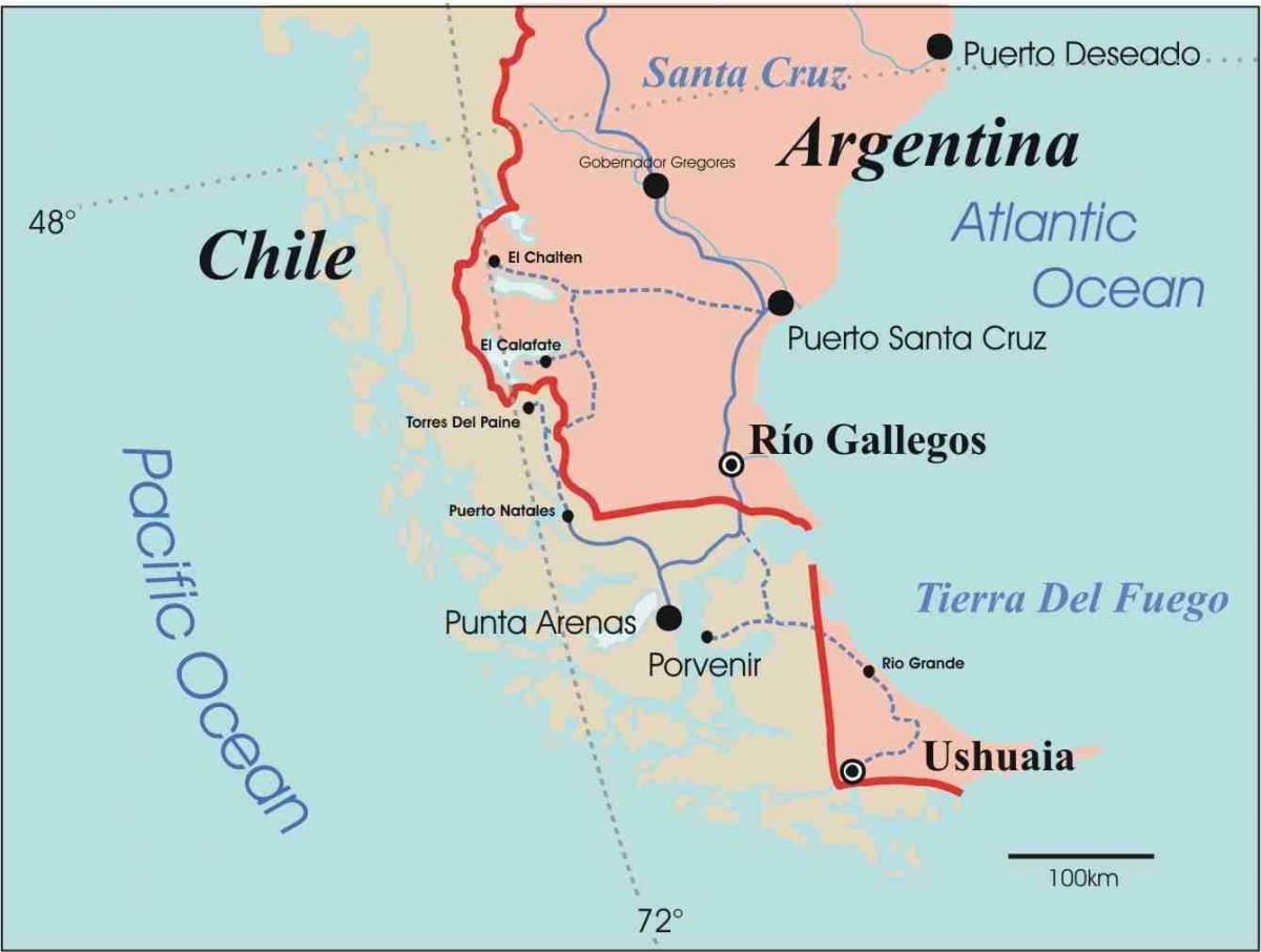 Kat jeyografik nan patagonia Chili
