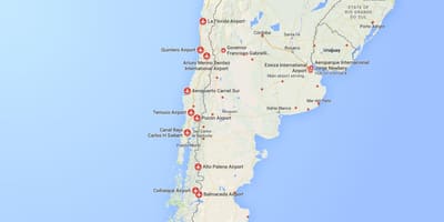 Kat jeyografik nan èpòt nan Chili