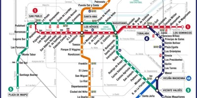 Kat jeyografik nan Chili tren