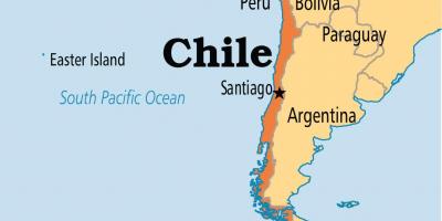 Santiago de Chili kat jeyografik